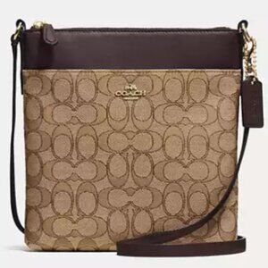 Coach North/South Swingpack In Signature Fabric